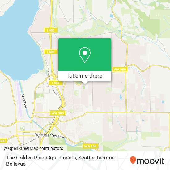 The Golden Pines Apartments map