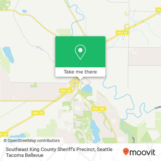 Mapa de Southeast King County Sheriff's Precinct