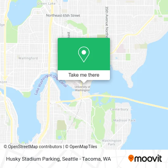 Husky Stadium Parking map