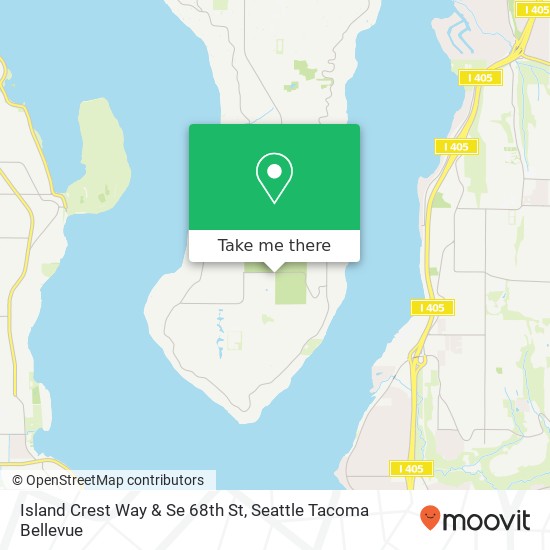 Island Crest Way & Se 68th St map