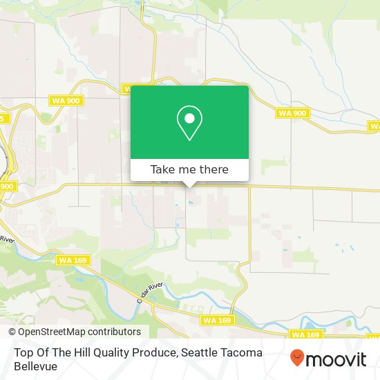 Top Of The Hill Quality Produce map