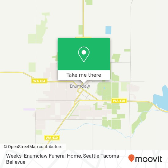 Weeks' Enumclaw Funeral Home map