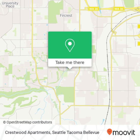 Crestwood Apartments map