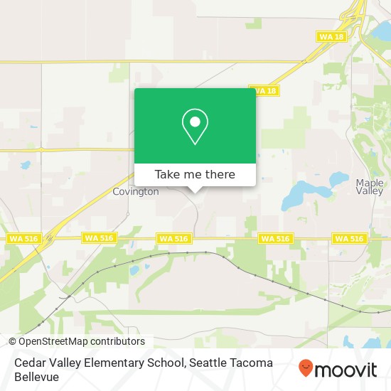 Cedar Valley Elementary School map