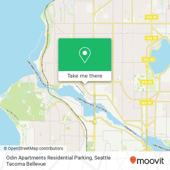Odin Apartments Residential Parking map