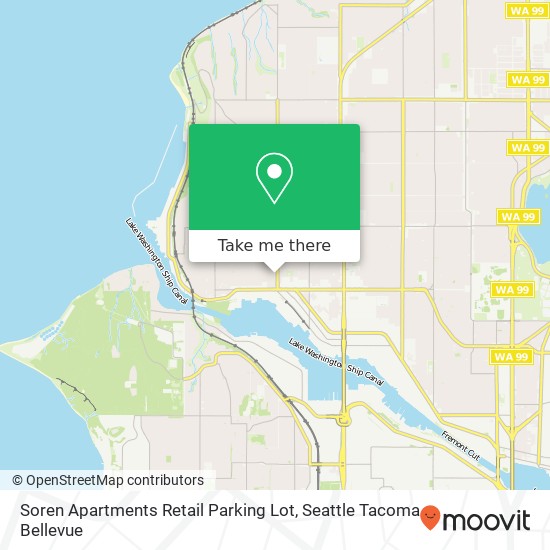 Soren Apartments Retail Parking Lot map