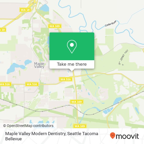 Maple Valley Modern Dentistry map