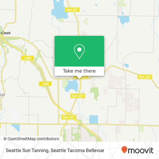 Mapa de Seattle Sun Tanning