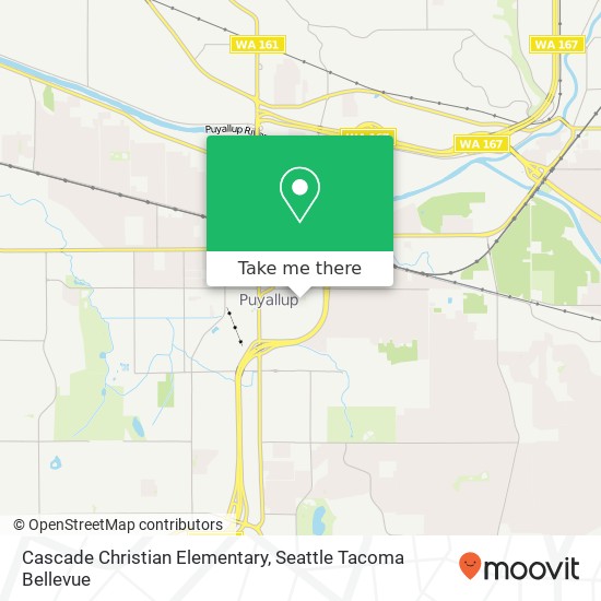 Cascade Christian Elementary map