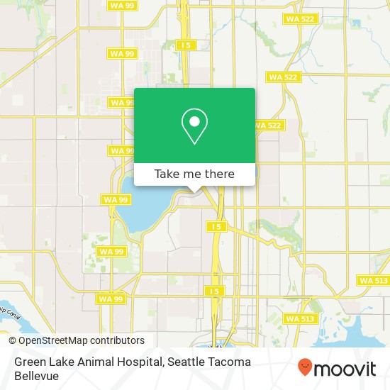 Green Lake Animal Hospital map