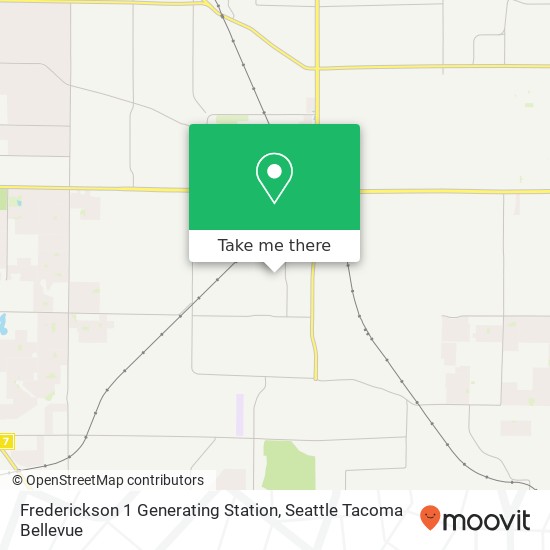 Frederickson 1 Generating Station map