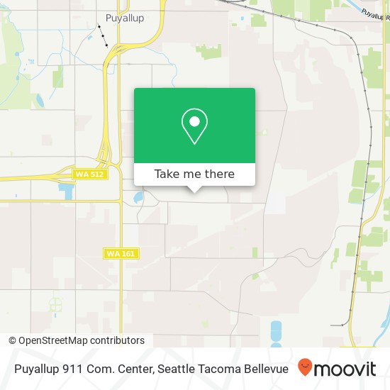 Mapa de Puyallup 911 Com. Center