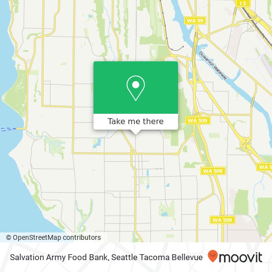 Mapa de Salvation Army Food Bank