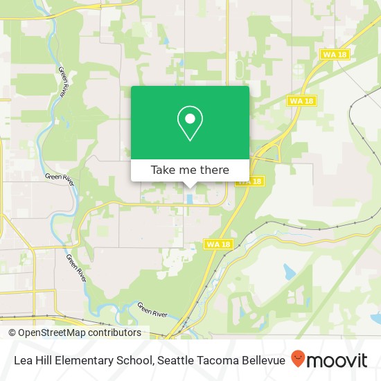 Lea Hill Elementary School map