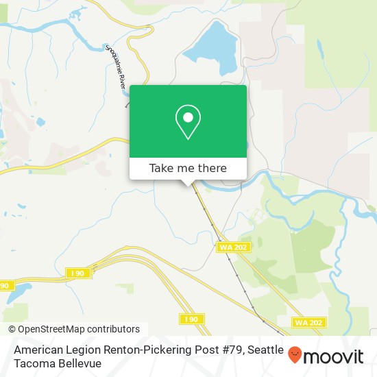 American Legion Renton-Pickering Post #79 map