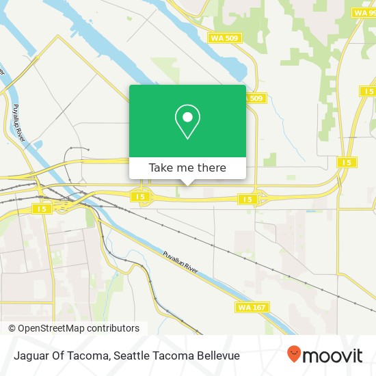 Mapa de Jaguar Of Tacoma