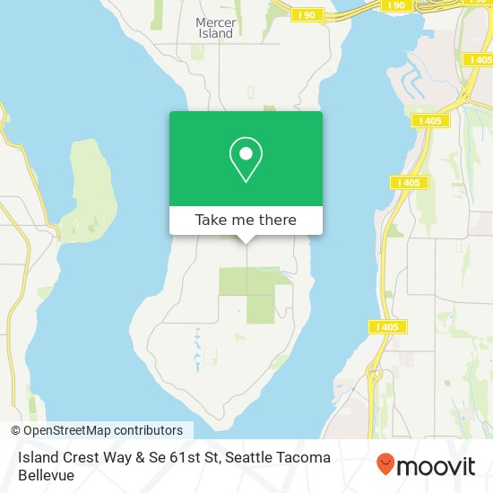 Island Crest Way & Se 61st St map