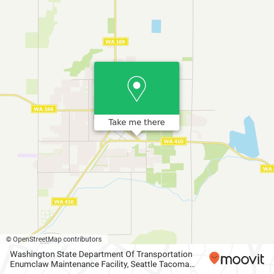 Mapa de Washington State Department Of Transportation Enumclaw Maintenance Facility