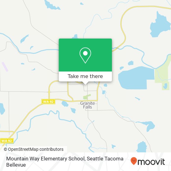 Mountain Way Elementary School map