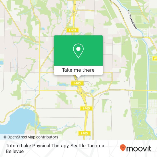 Mapa de Totem Lake Physical Therapy