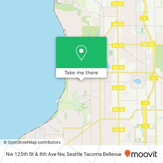 Nw 125th St & 8th Ave Nw map