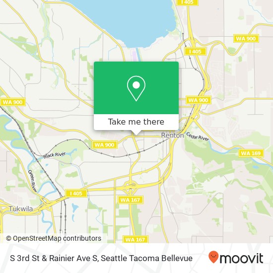 S 3rd St & Rainier Ave S map