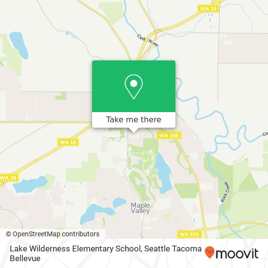 Lake Wilderness Elementary School map