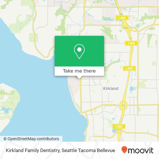 Mapa de Kirkland Family Dentistry