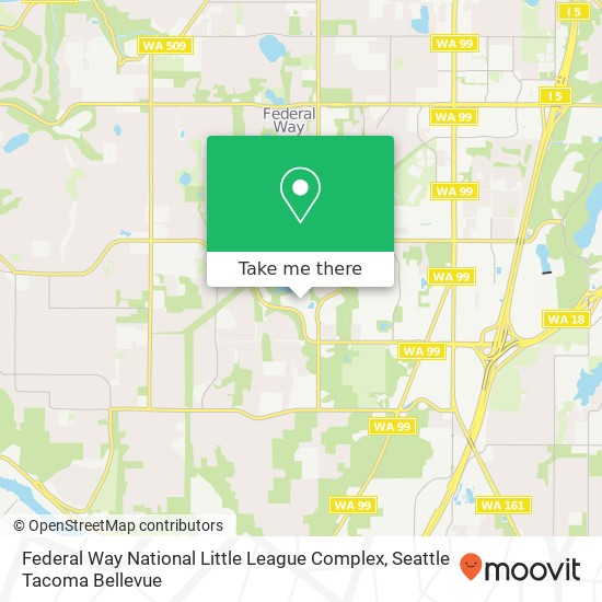 Federal Way National Little League Complex map