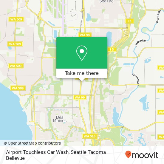 Airport Touchless Car Wash map