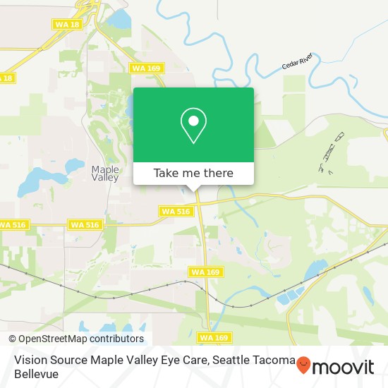 Mapa de Vision Source Maple Valley Eye Care