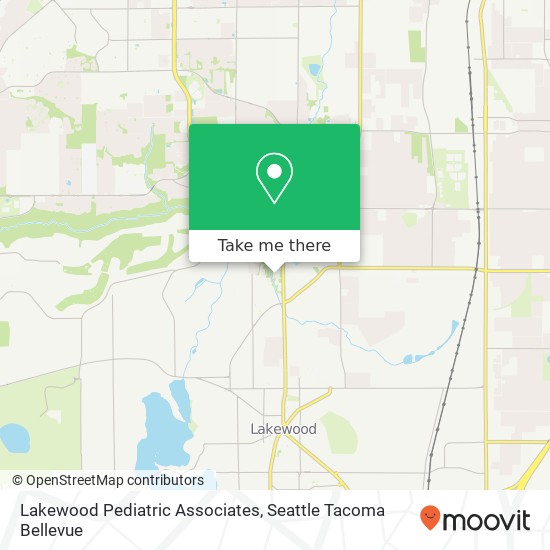 Lakewood Pediatric Associates map