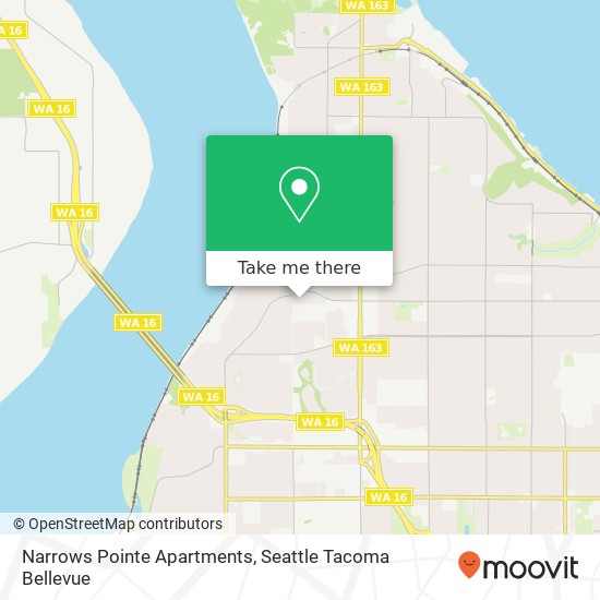 Mapa de Narrows Pointe Apartments