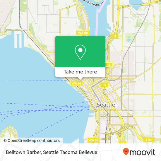 Belltown Barber map