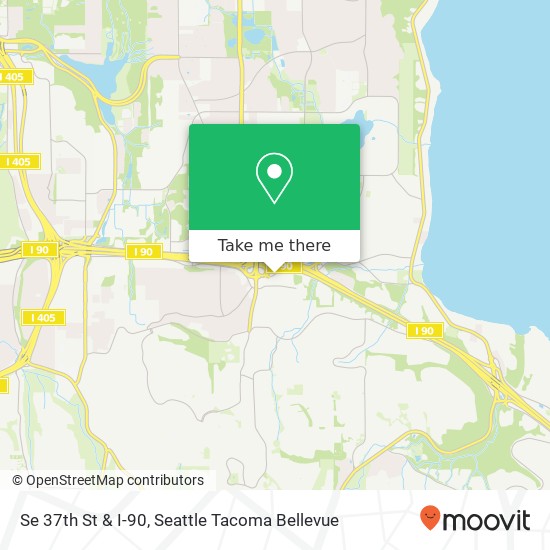 Mapa de Se 37th St & I-90