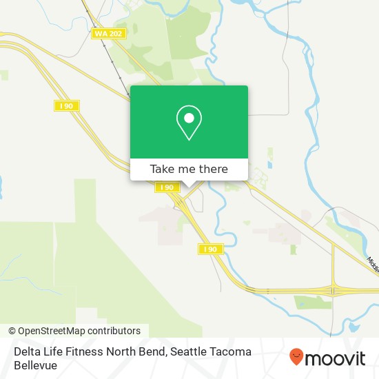 Mapa de Delta Life Fitness North Bend