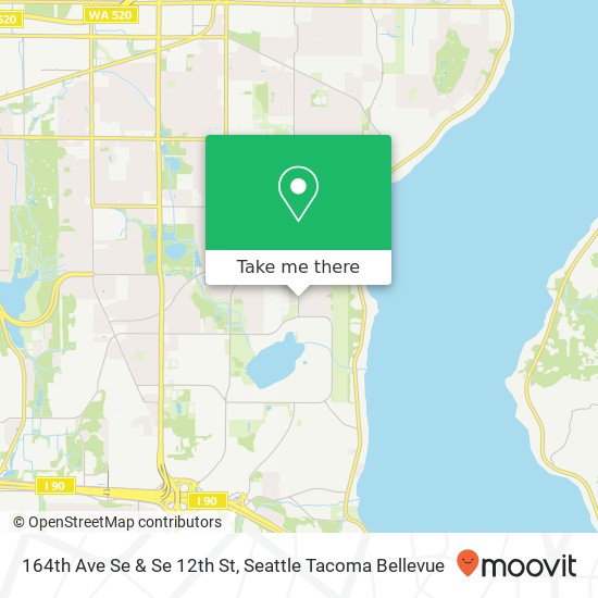 164th Ave Se & Se 12th St map