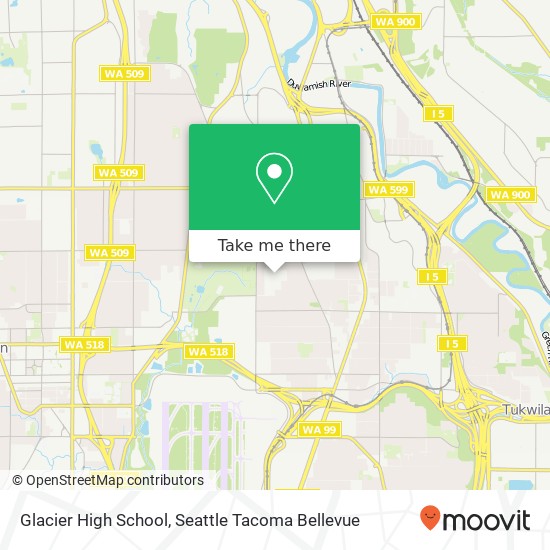 Mapa de Glacier High School