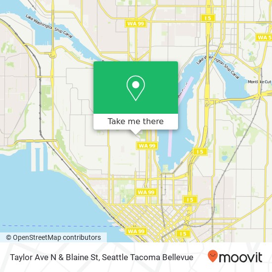 Taylor Ave N & Blaine St map
