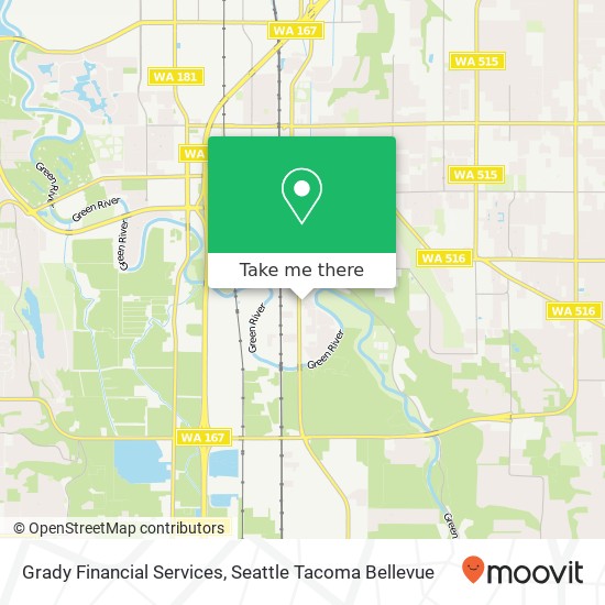 Mapa de Grady Financial Services