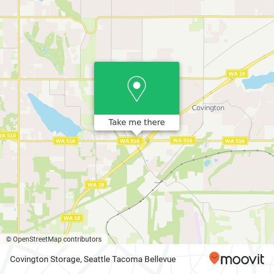 Covington Storage map