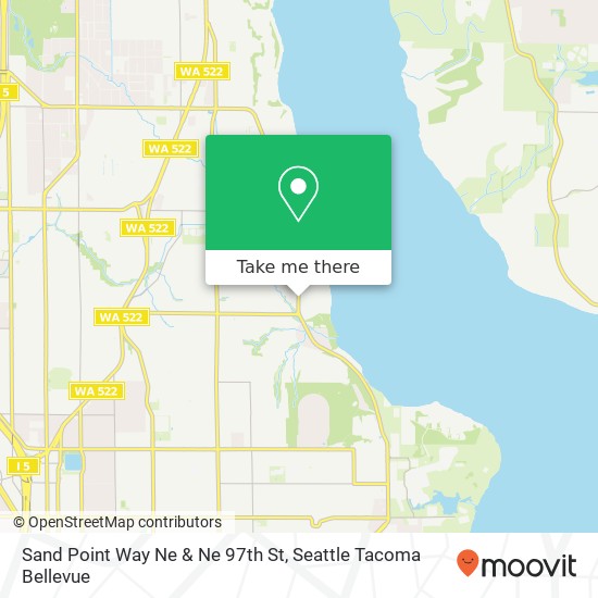 Sand Point Way Ne & Ne 97th St map