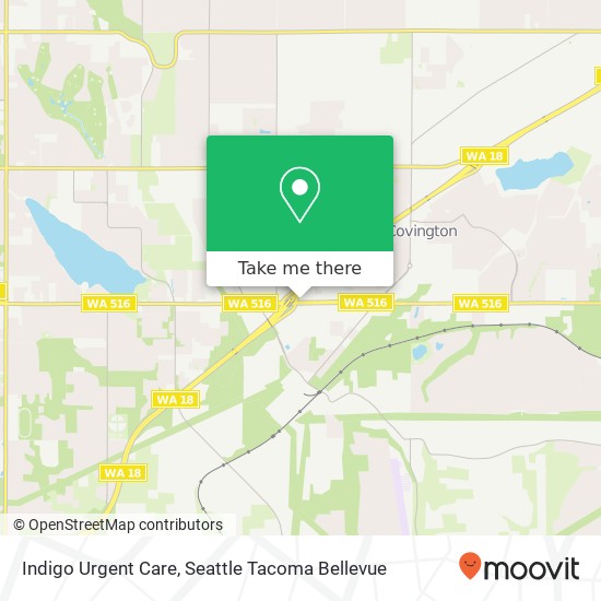 Indigo Urgent Care map