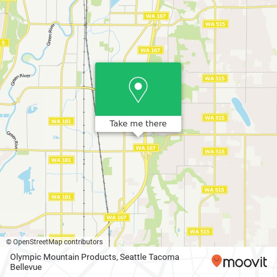 Olympic Mountain Products map