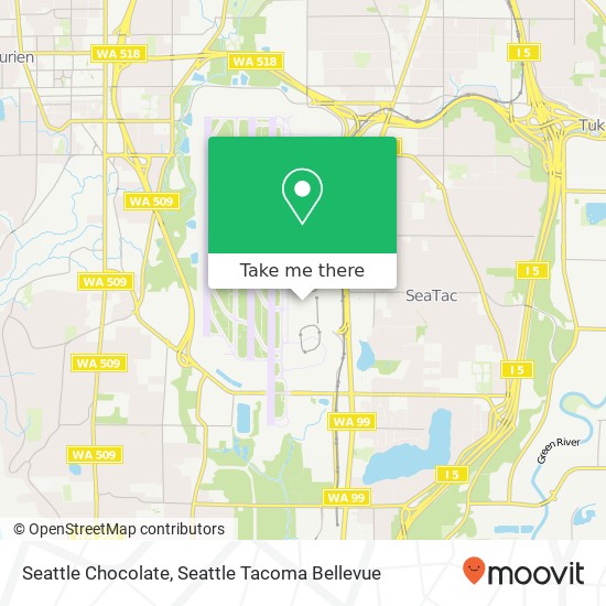 Mapa de Seattle Chocolate