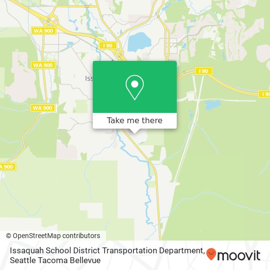 Mapa de Issaquah School District Transportation Department