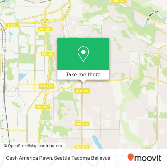 Mapa de Cash America Pawn