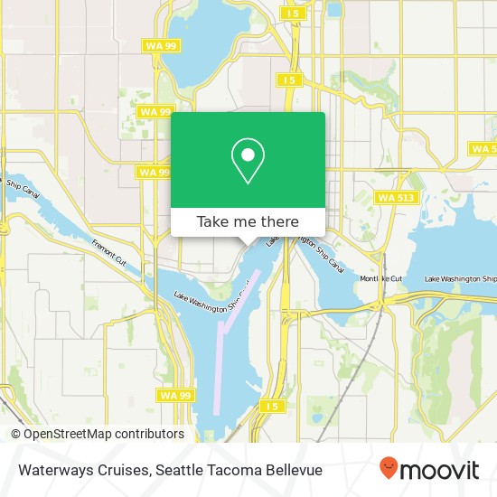 Waterways Cruises map