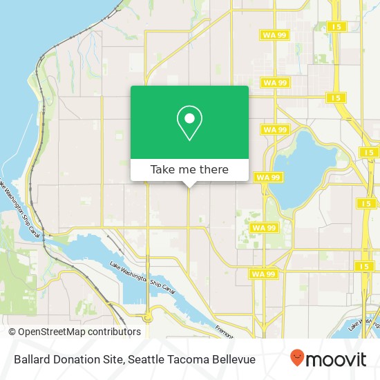 Mapa de Ballard Donation Site