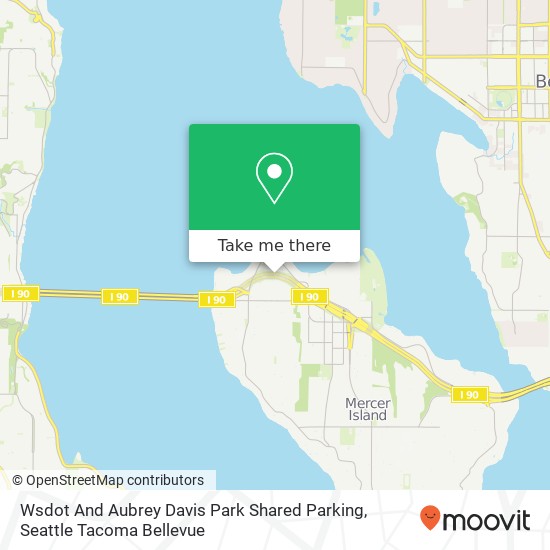 Mapa de Wsdot And Aubrey Davis Park Shared Parking